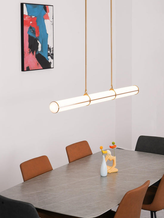 Load image into Gallery viewer, Acrylic Led Tube Chandelier by Gloss (9104)
