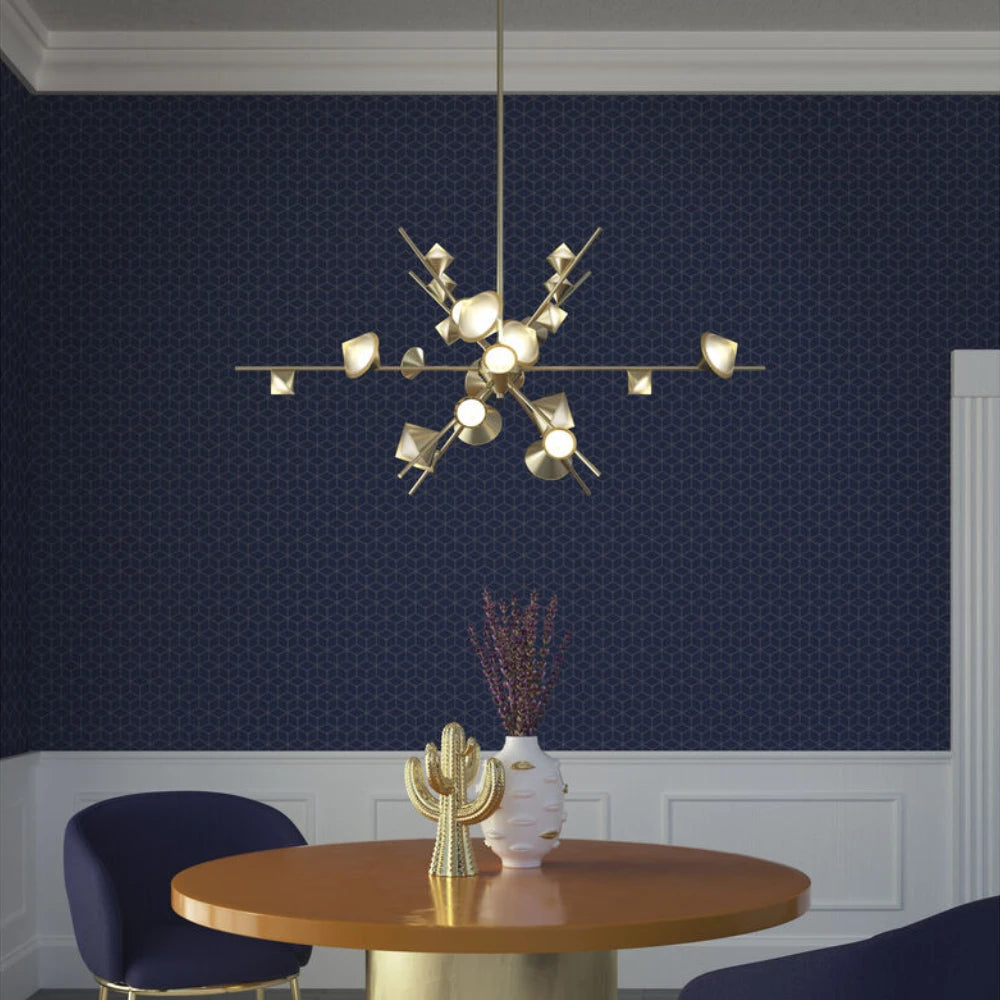 Online Shop For Geometric Chandelier By Gloss (9113) at Ashokalites