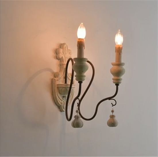 Load image into Gallery viewer, Unique Old Wood With Hardware Decorative Wall Light by Gloss (9122/2)
