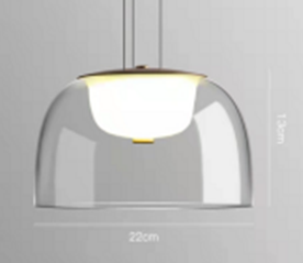 Load image into Gallery viewer, Glass LED Pendant Light by Gloss (9500-B)
