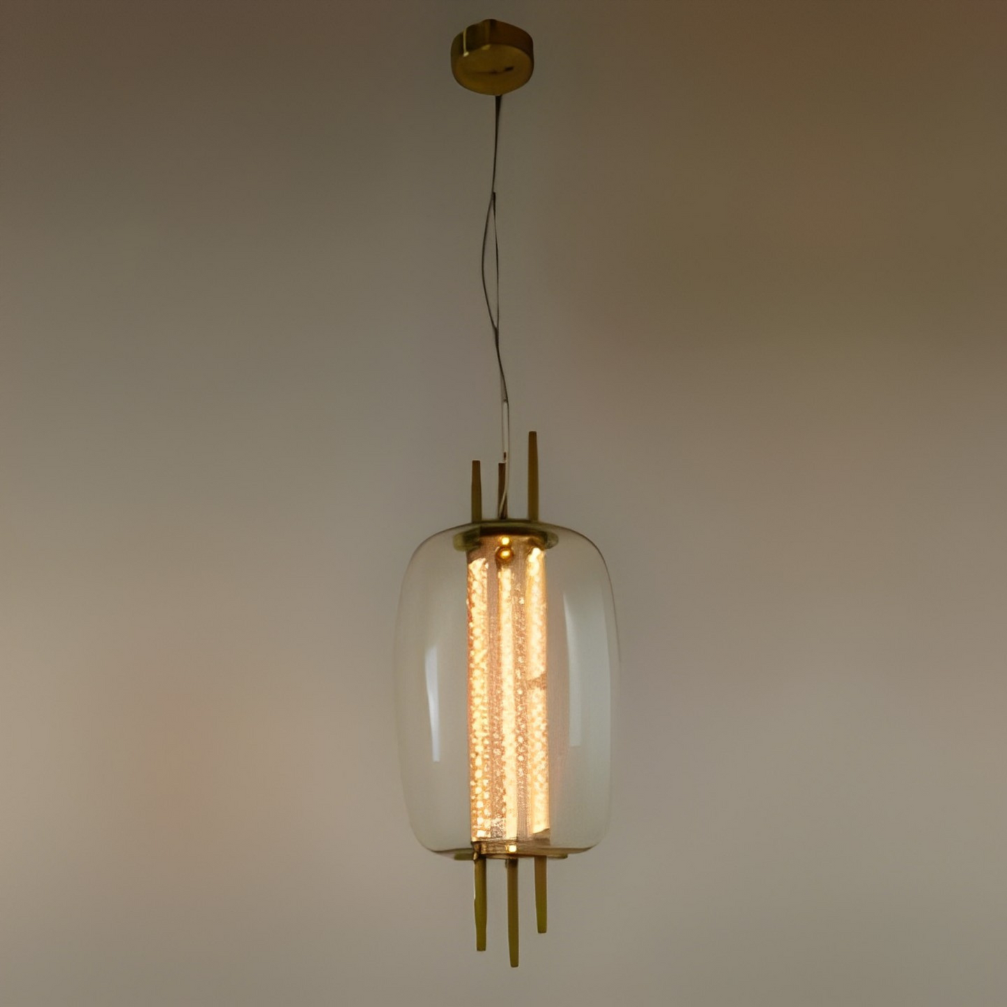Load image into Gallery viewer, Luxury Modern Iron Panchromatic Glass Twisted LED Pendant by Gloss (A1844/B)
