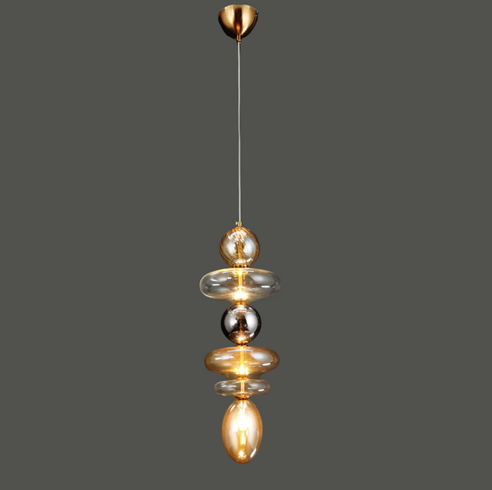 Modern Metal Glass bubble Led Lamp Pendant Light by Gloss (A1928/A3)