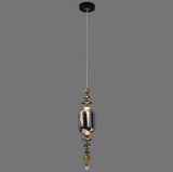 A1933/D/A3 Premium Design Amber and Smokey Metal Crystal Glass Pendant Light