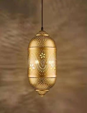Antique Gold Finish Pendant Light by Gloss (AM124)