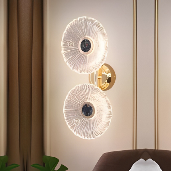 Premium Design Iron Frosted Glass 2 Led Wall Lamp by Gloss (AM229-W2)