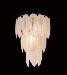 Load image into Gallery viewer, Premium White Glass Goose Feather Designer Wall Light by Gloss(AM5005-W)
