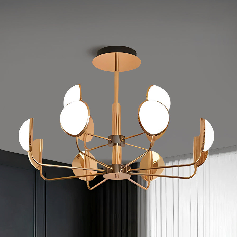 Acrylic Gold LED Chandelier by Gloss (C0714-12A)