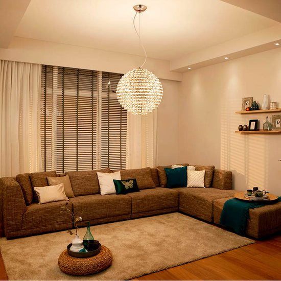 Allure Crystal Chandelier by Philips (581842) - Chandelier Lightening for Living Room