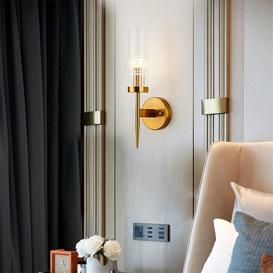 Load image into Gallery viewer, Golden Glass Wall Lamp/Wall Light by Gloss (B5018)
