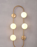 B5092/4L Premium Gold Bronze Led Wall Light