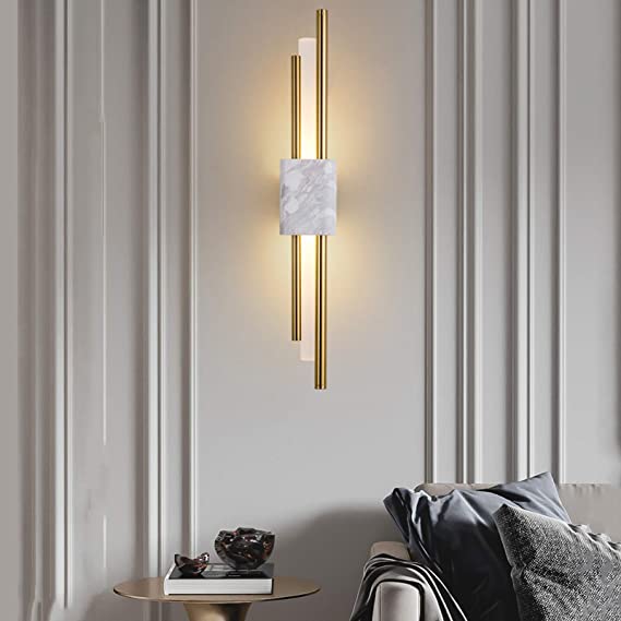 B844 Premium Design Modern Led White Marble Wall Light