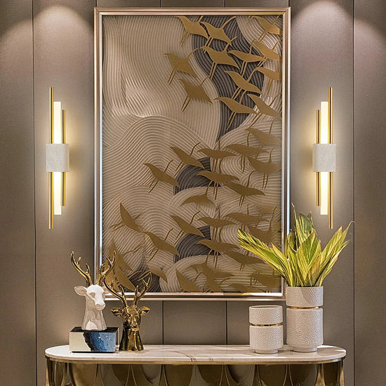 Premium Design Modern Led White Marble Wall Lamp by Gloss (B844)