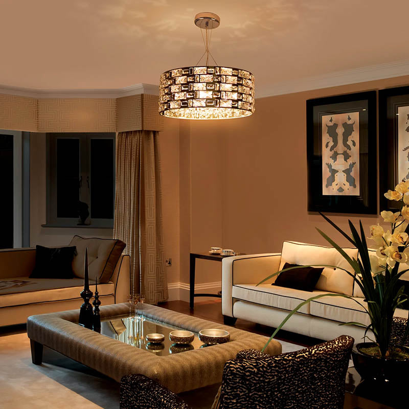Ceaser Ceiling Crystal Chandelier by Philips (581864) - Best Chandelier for Living Room