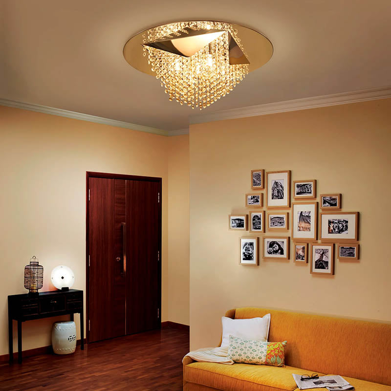 Cameo Ceiling Crystal Chandelier by Philips (581849) - Best Chandelier for bedroom decor