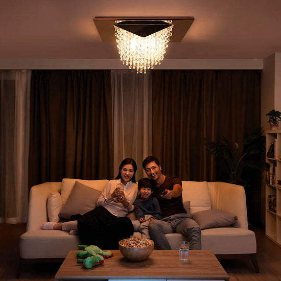 Cameo Ceiling Crystal Chandelier by Philips (581850) - Best Chandelier for Living room decor