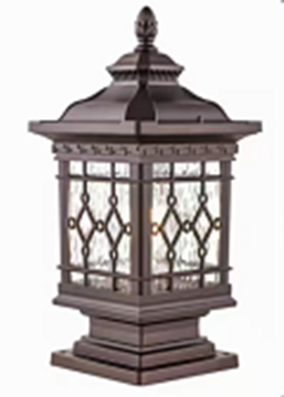 Antique Pillar Outdoor Gate Light by Gloss (ZT8053)