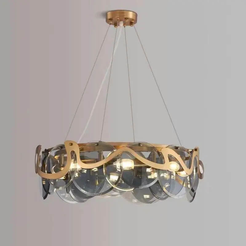 BUY ONLINE Gold Designer Crystal Chandelier by Gloss (L9010) - Best Chandelier for home decor