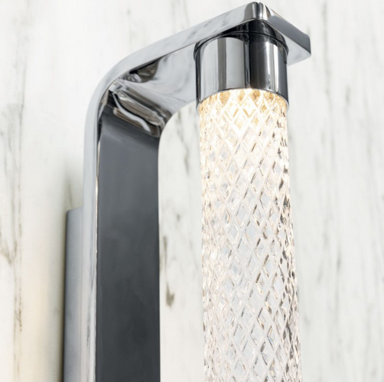 Load image into Gallery viewer, Luxury Italian Design Iron Glass Rose Gold  Led Wall Lamp by Gloss (DB0311)

