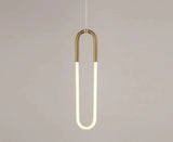 DP0047 Luxury Nordic U Shape Iron Acrylic LED Pendant Light