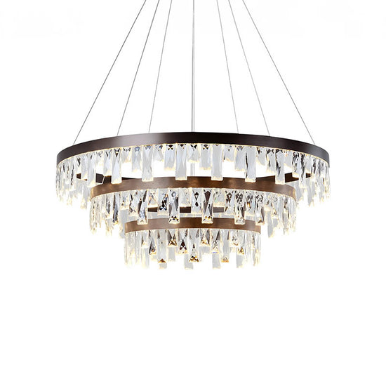 Purchase Elegant Brilliance Crystal LED Chandelier by Gloss (6800/3) at ashoka lites - Best Chandelier for home decor