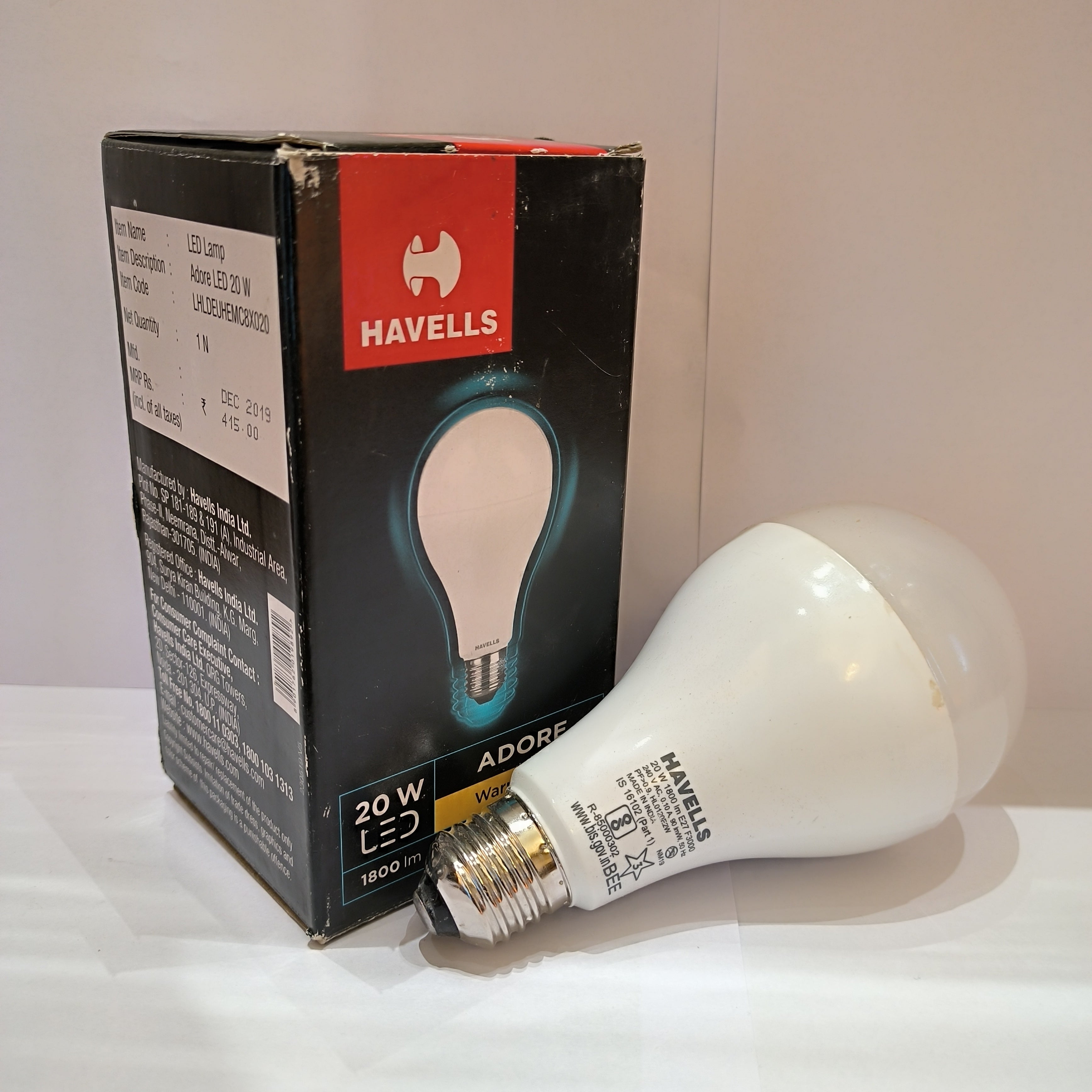 Havells Adore E-27 20w LED Bulb