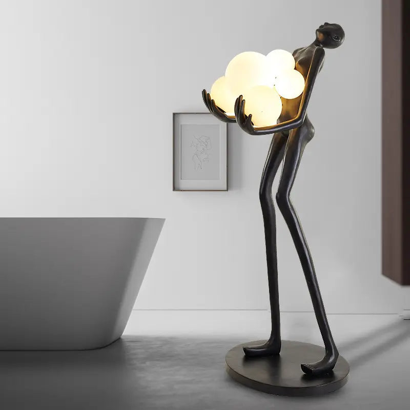 L2036 Unique Design Nordic Human-shaped Art Sculpture Floor Lamp