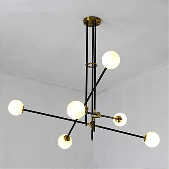 Black Gold Iron Art Chandelier by Gloss (L9022)