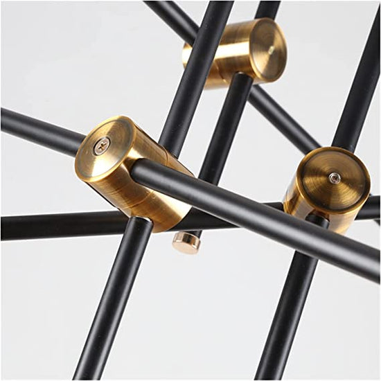 Black Gold Iron Art Chandelier by Gloss (L9022)