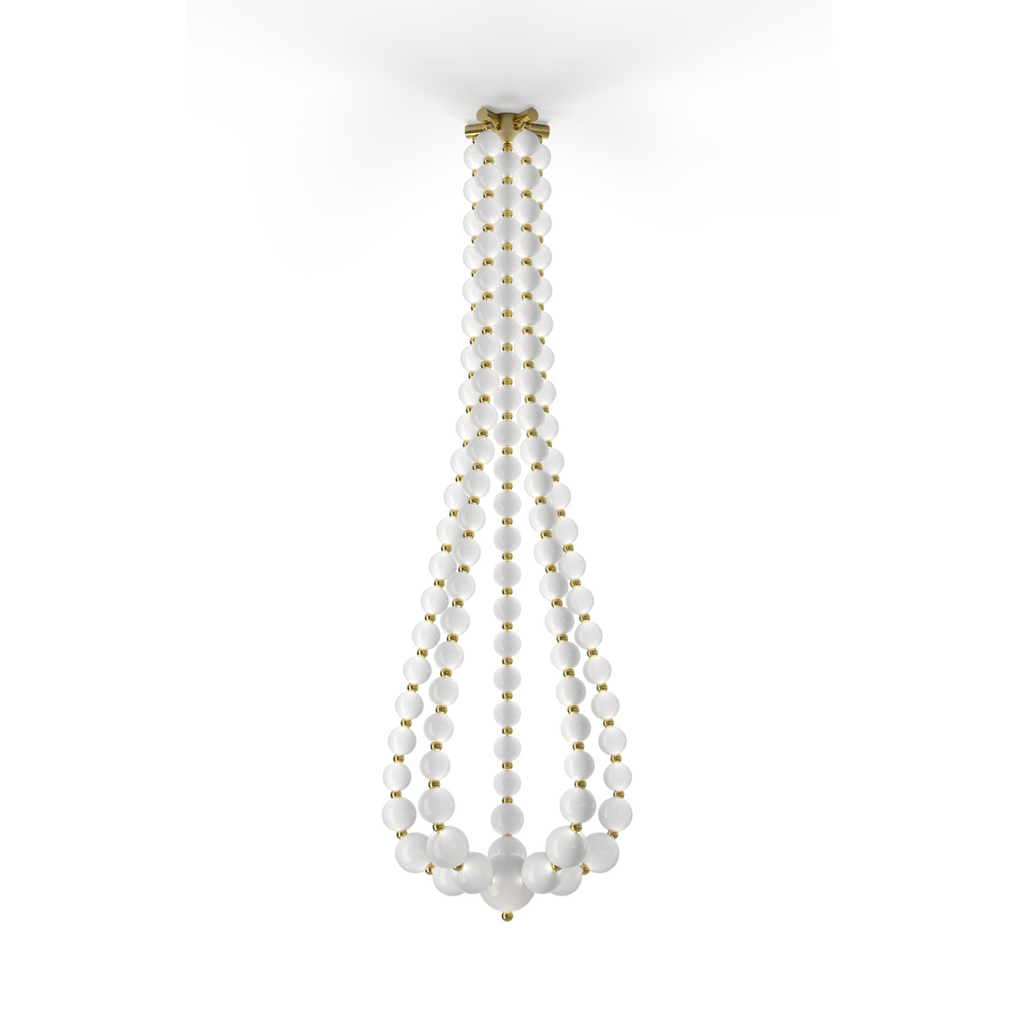 Load image into Gallery viewer, Copper Pearl Double Height Chandelier by Gloss (L9079/83)
