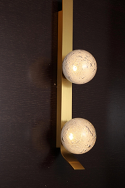 Glass Ball Bedside LED Wall Light by Gloss (MB83005-2)