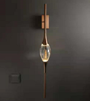 Load image into Gallery viewer, Gold with Clear Glass Led Wall Light by Gloss (MB8801-1L)
