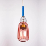 MD-3212/C Nordic LED Iron Glass pendant lights Modern DIY Golden Color Glass for living room, kitchen, restaurant (Single Piece)