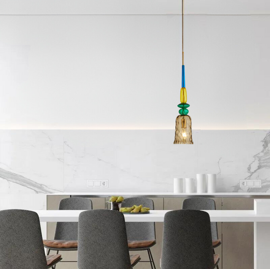 Load image into Gallery viewer, Iron Glass LED Pendant Light by Gloss (MD3212/F)
