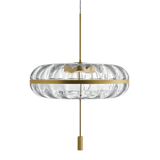 Golden Clear Glass LED Pendant Light by Gloss (MD3226)