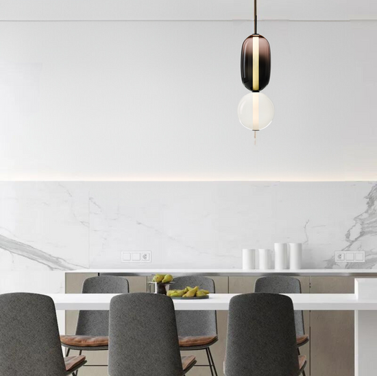 Load image into Gallery viewer, Nordic Glass Led Pendant Light by Gloss (MD3215 -A)
