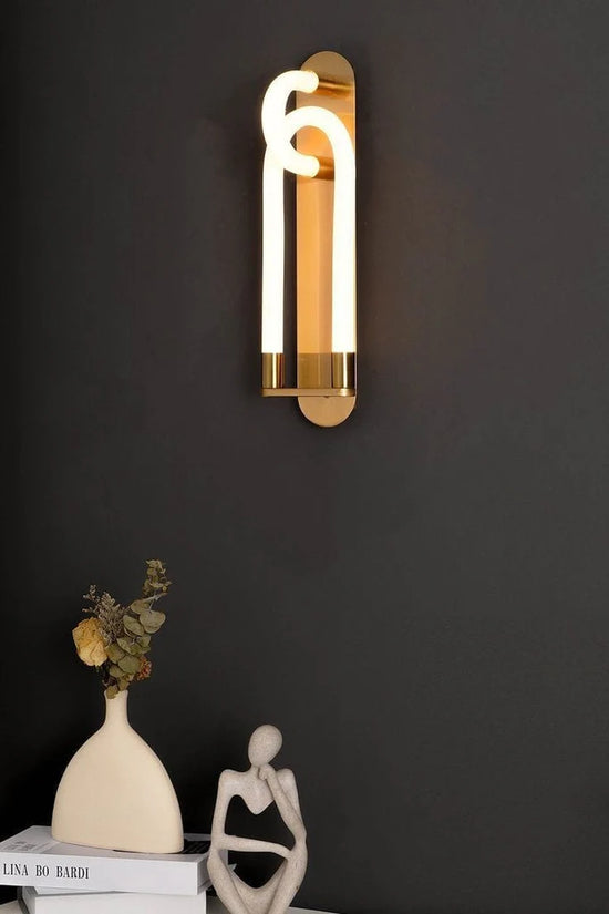 Acrylic Twist Tube LED Wall Lamp by Gloss (P3101-1)