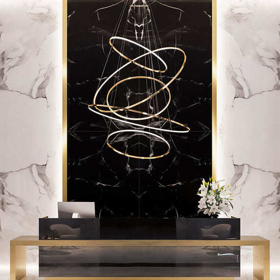 BUY online Rose Gold Chandelier by Gloss (AM061-4+6+8+10+12) at best price - Best Chandelier for Home decor