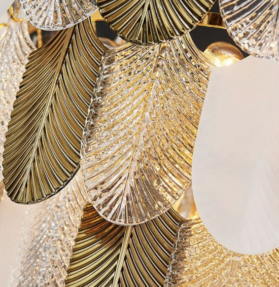 Feather Brass Luxury chandelier by Gloss (AM415)