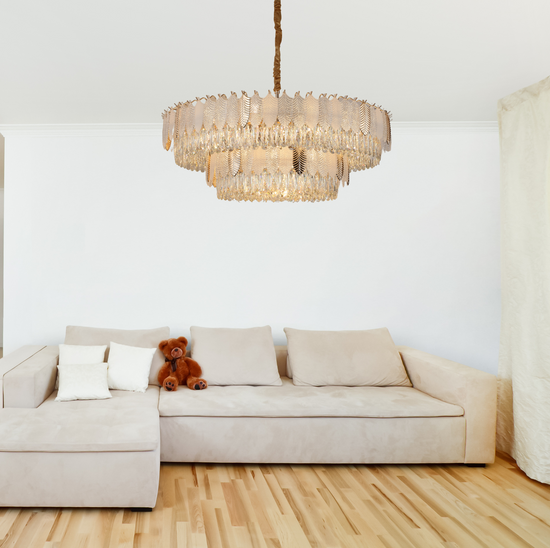 Load image into Gallery viewer, Rose Golden Radiance Crystal Chandelier by Gloss (SR88423/60)
