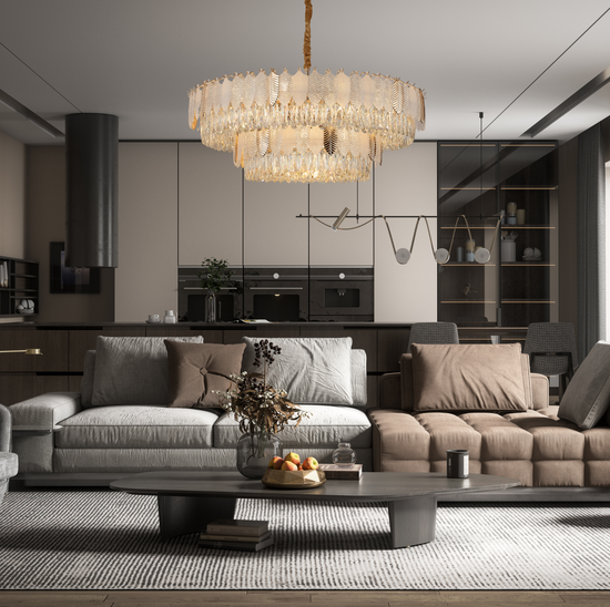 Load image into Gallery viewer, Rose Golden Radiance Crystal Chandelier by Gloss (SR88423/60)
