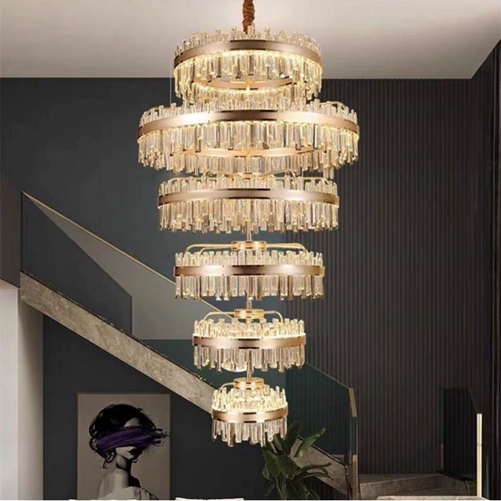 Load image into Gallery viewer, Ethereal Glow Double Height Chandelier by Gloss (XQ-CR001)
