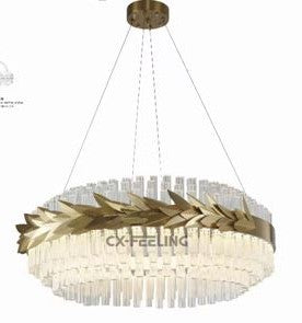 Round  Shape Glass Led Chandelier by Gloss (XQ6010)