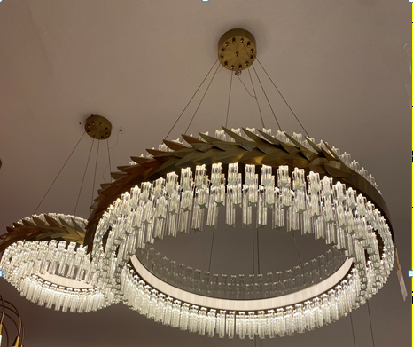 Round  Shape Glass Led Chandelier by Gloss (XQ6010)