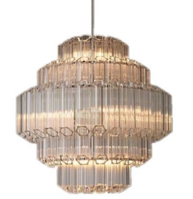 Glass Double Height Chandelier by Gloss (XQ6016)