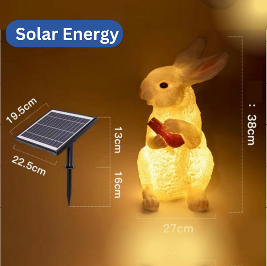 Luminous Solar Rabbit Animal Modelling Outdoor Garden LED Lamp by Gloss (9260/solar)