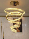 2011-5 Premium Modern round 5 ring crystal Chandeliers Light