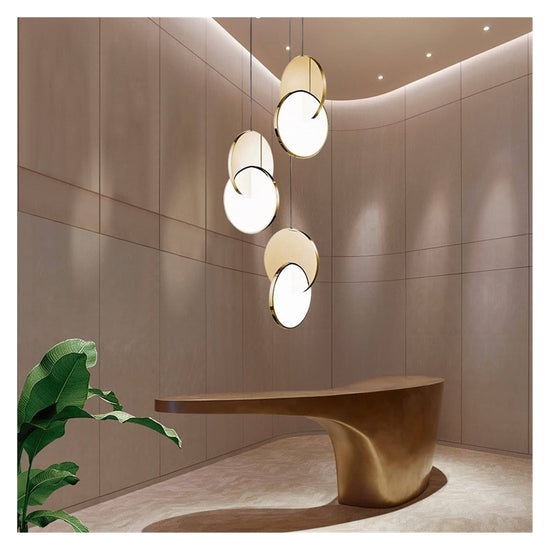 Load image into Gallery viewer, Modern LED Round Glass Stainless Steel Pendant Light by Gloss (8038)
