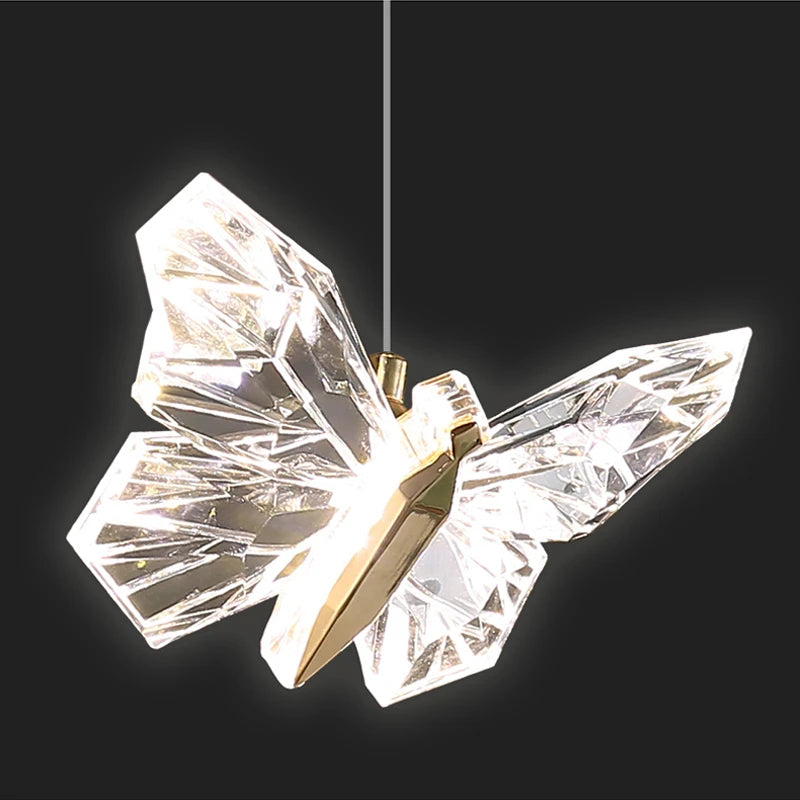 Load image into Gallery viewer, Butterfly LED Crystal Pendant Light by Gloss (8036)
