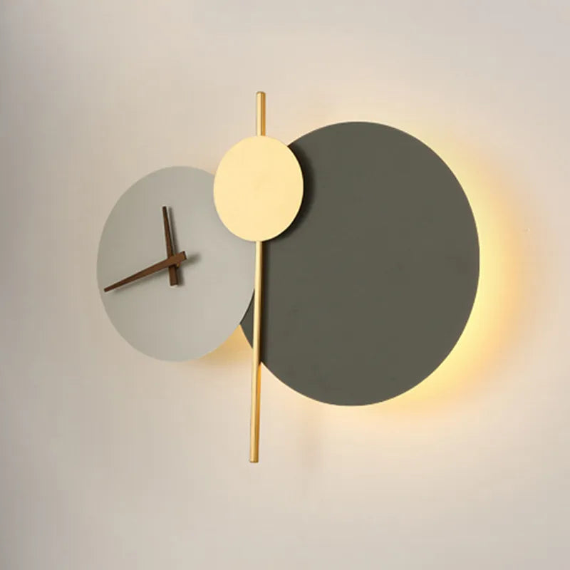 Nordic Design Light Round Led Wall Clock by Gloss (9031)