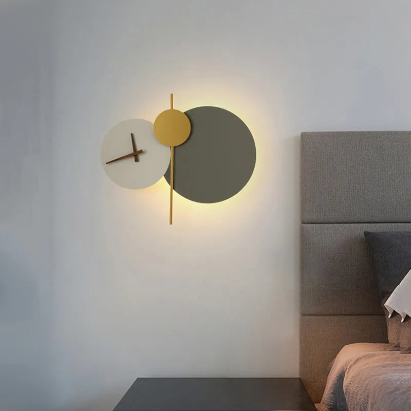 9031 Nordic Design Light Round Led Wall Clock